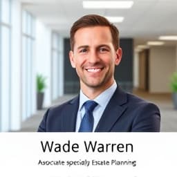 Wade Warren, Associate specializing in Estate Planning