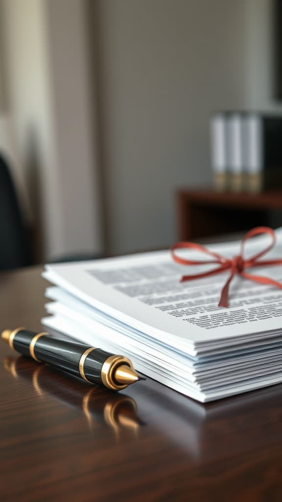 Legal document before review